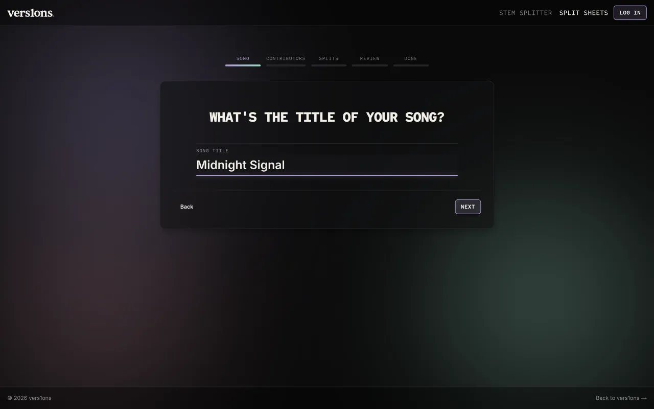 What's the title of your song?