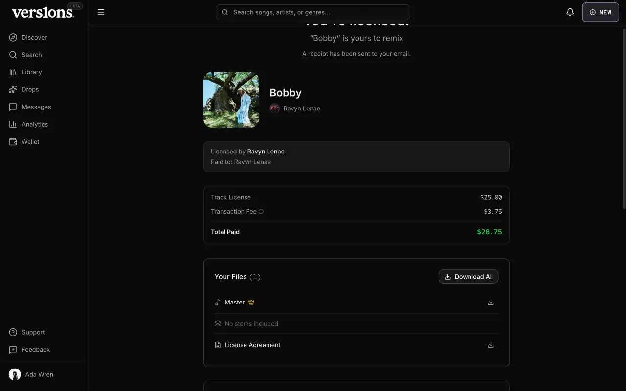 "Bobby" is yours to remix: the receipt and files.