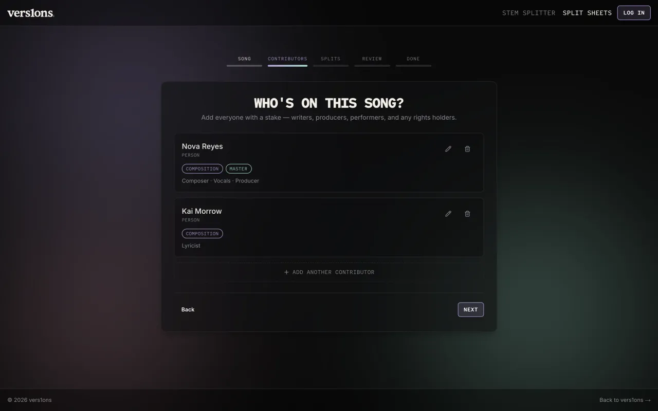 The guided wizard today: who's on this song.